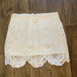 Beautiful White Lace Skirt
